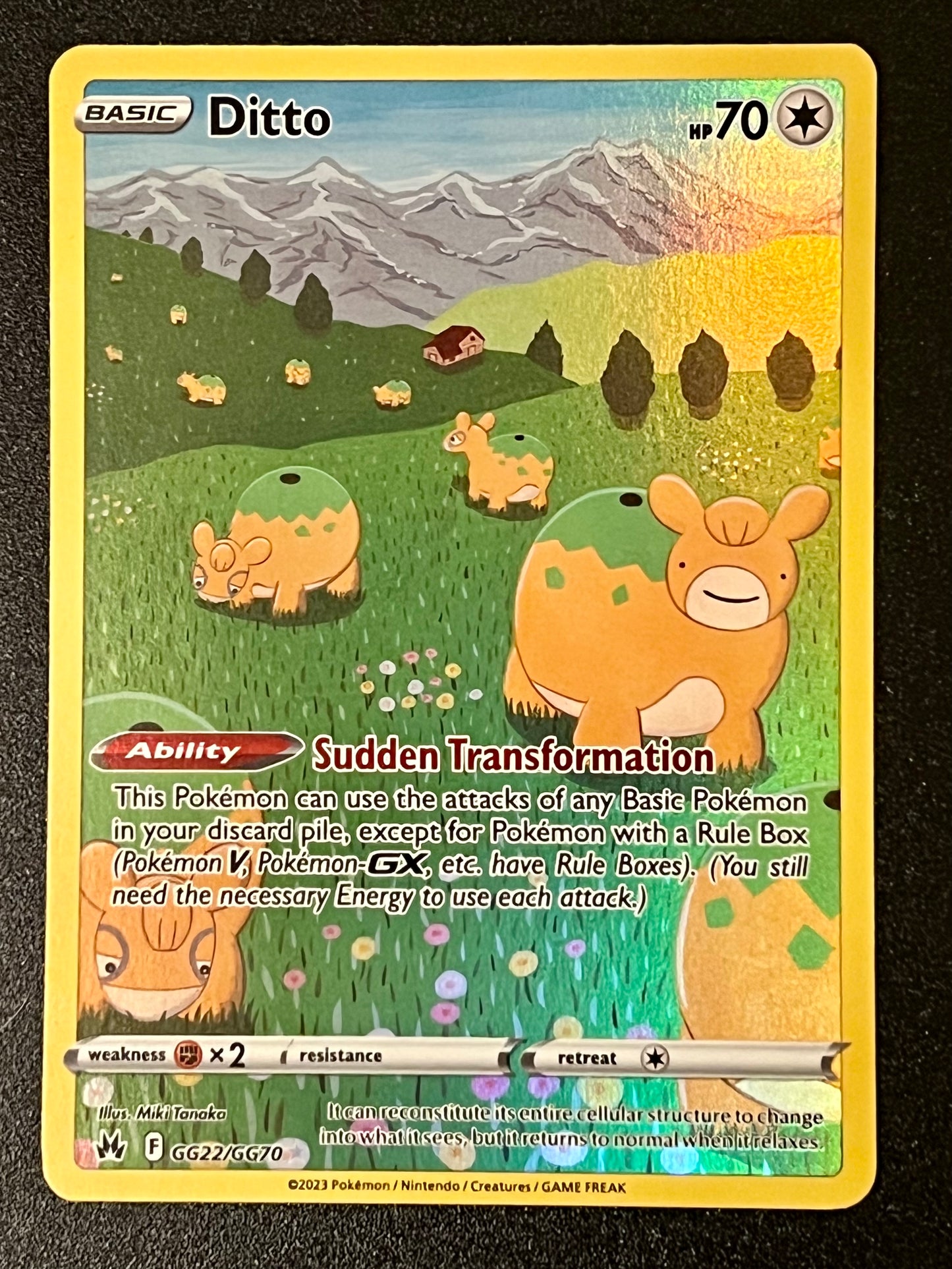 GG22/GG70 Ditto - Pokémon Crown Zenith Holo Rare