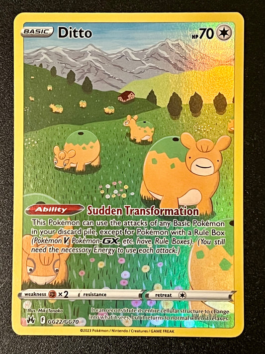 GG22/GG70 Ditto - Pokémon Crown Zenith Holo Rare