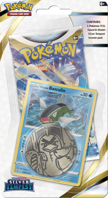 Pokémon TCG: SwSh12 - Silver Tempest Checklane Blister (Hisuian Basculin)