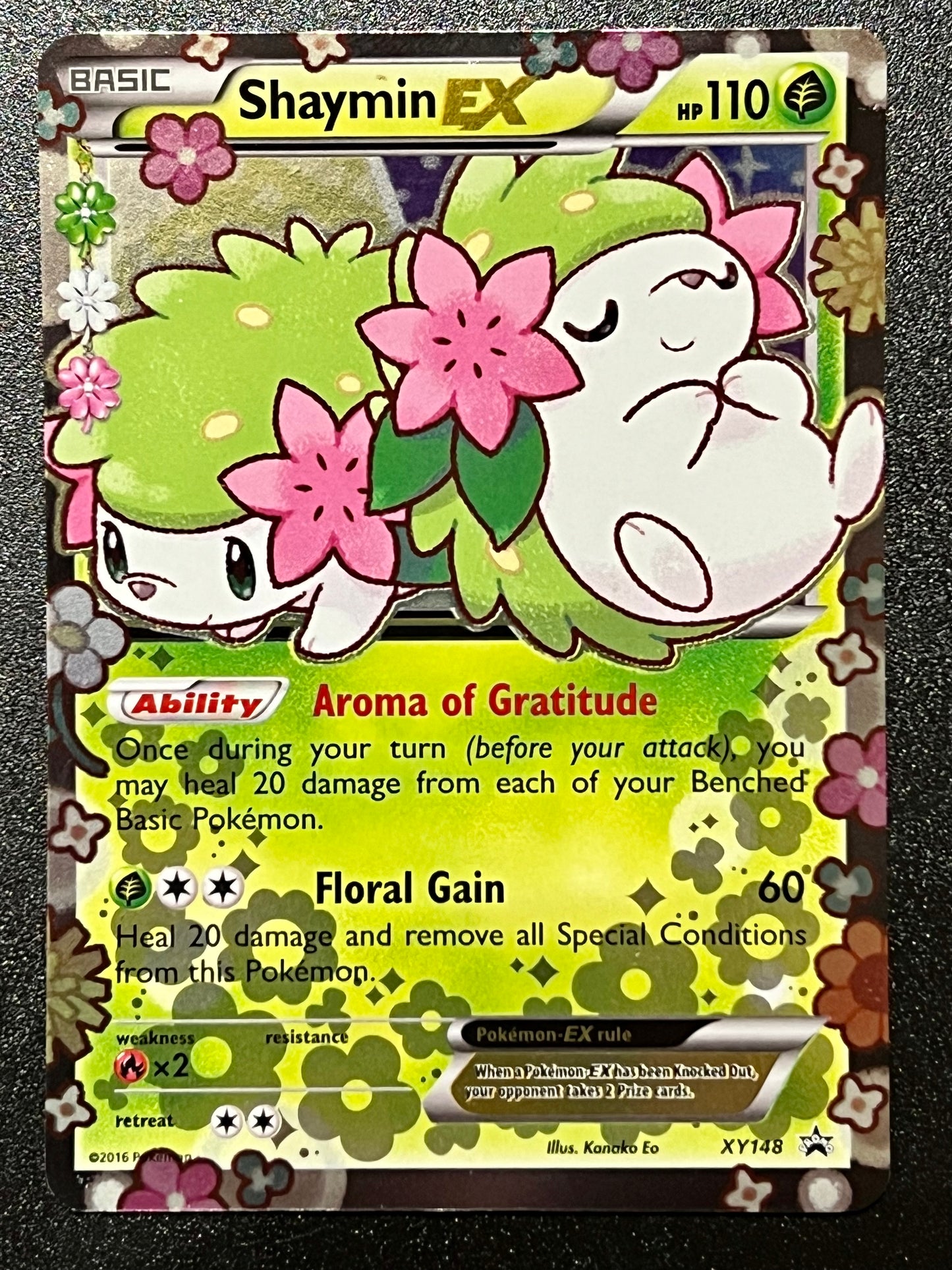 Shaymin EX - XY148 Holo Promo Black Star