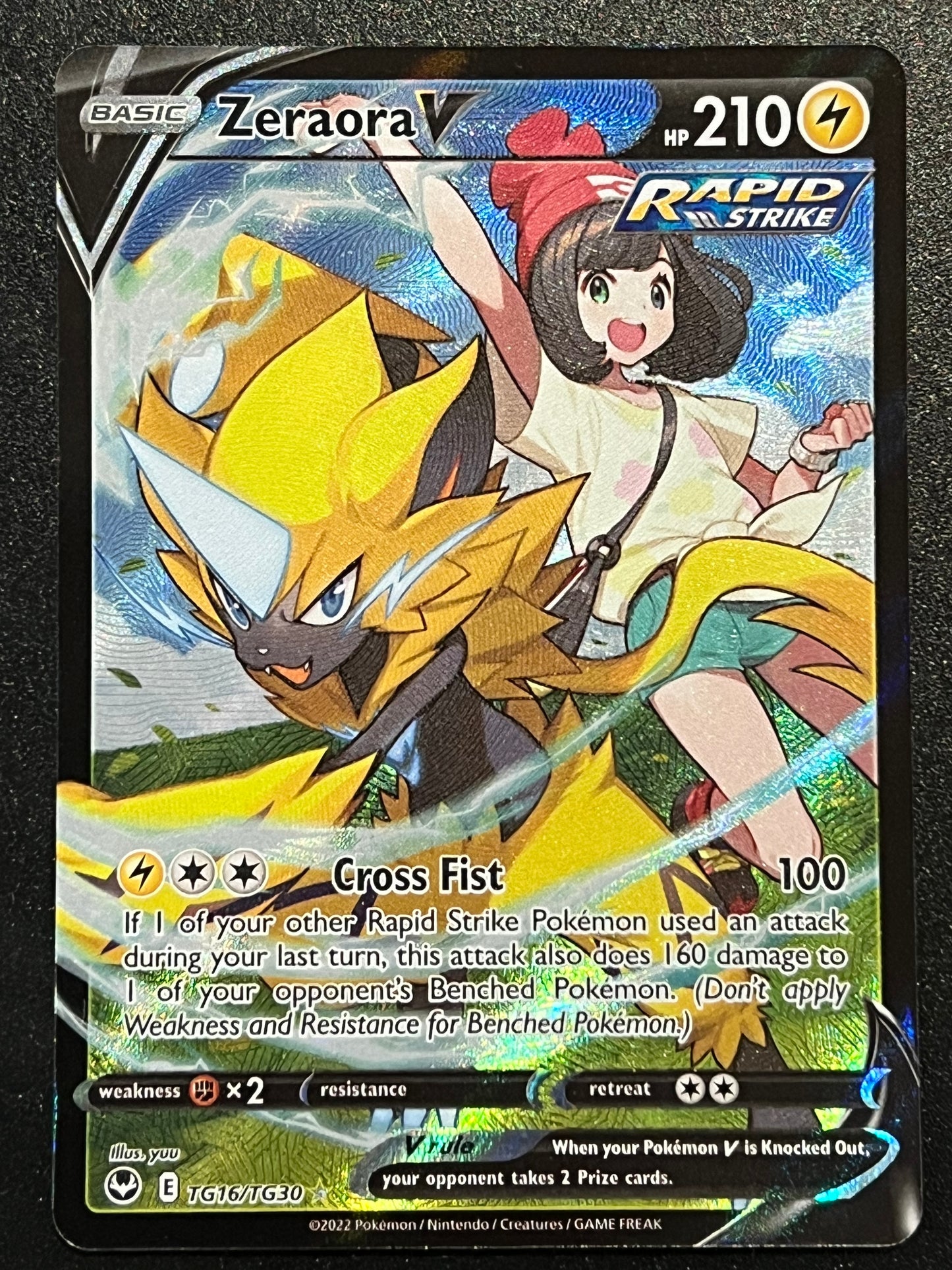 Zeraora V - TG16/TG30 Silver Tempest Rare Holo