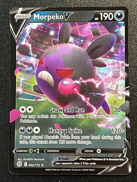 Morpeko V - 095/172 Brilliant Stars Rare Holo V