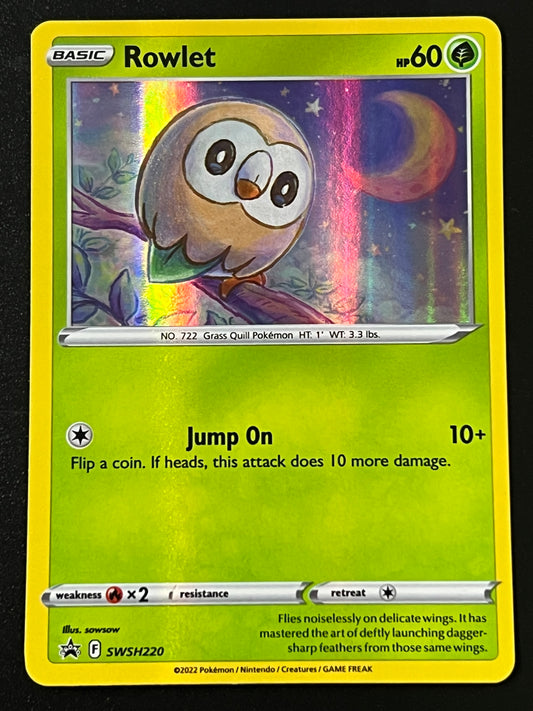 Rowlet - SWSH220 Holo Promo Black Star