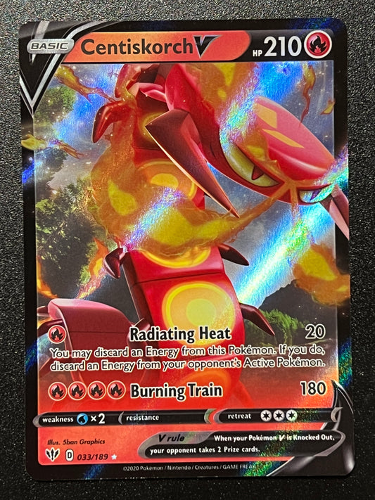 033/189 Centiskorch V - Pokémon Darkness Ablaze Ultra Rare