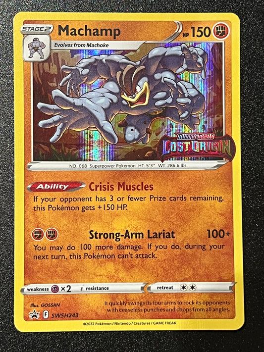 Machamp - SWSH243 - Holo Promo Black Star