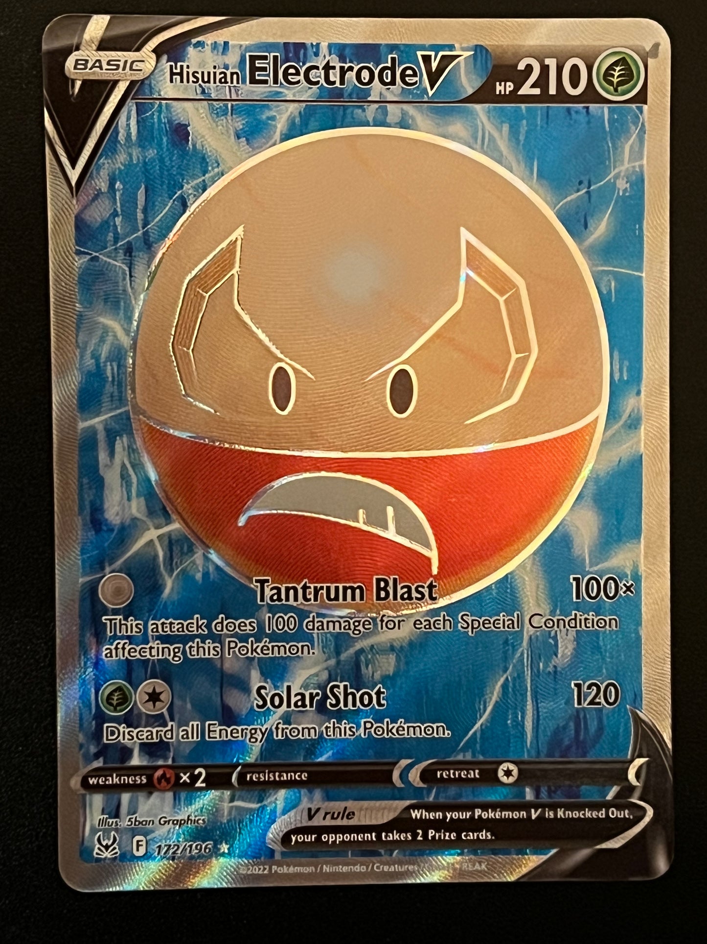 Hisuian Electrode V - 172/196 Lost Origin Full Art