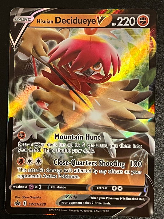 Hisuian Decidueye V - SWSH238 Holo Promo Black Star