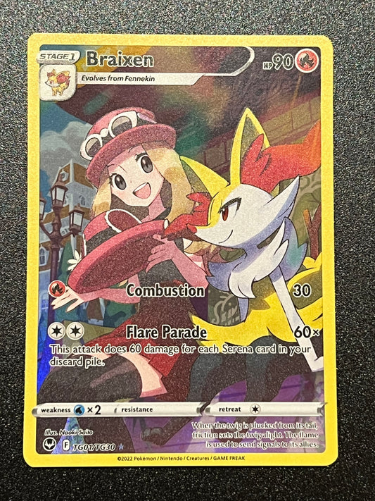 Braixen- TG01/TG30 Silver Tempest Rare Holo