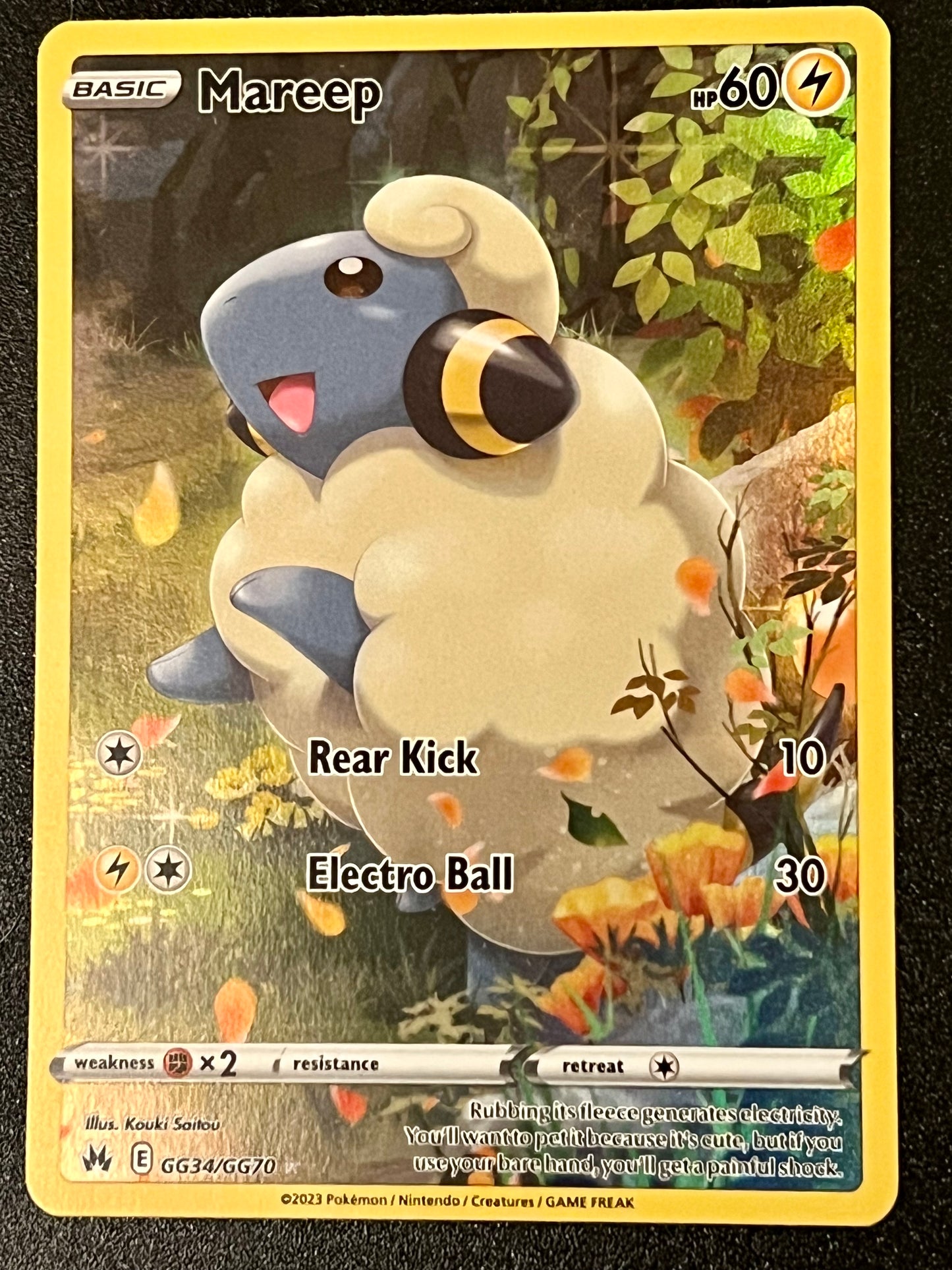 GG34/GG70 Mareep - Pokémon Crown Zenith Holo Rare