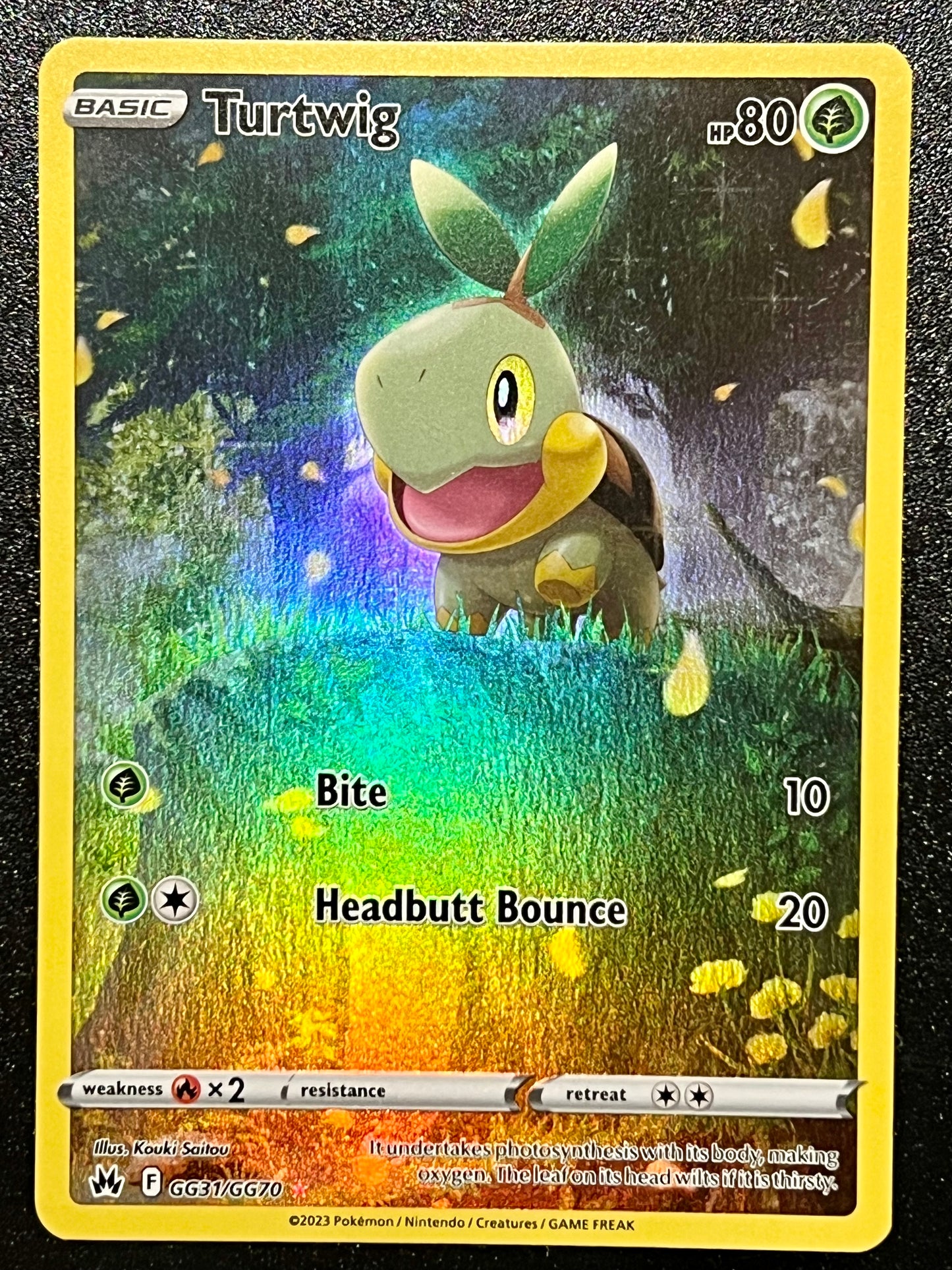 GG31/GG70 Turtwig - Pokémon Crown Zenith Holo Rare