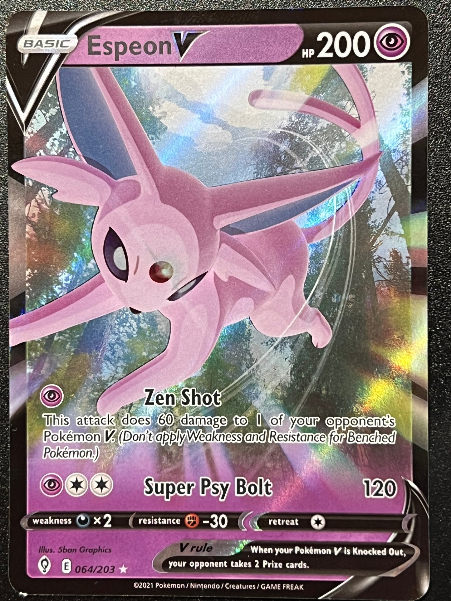 064/203 Espeon V - Evolving Skies Ultra Rare