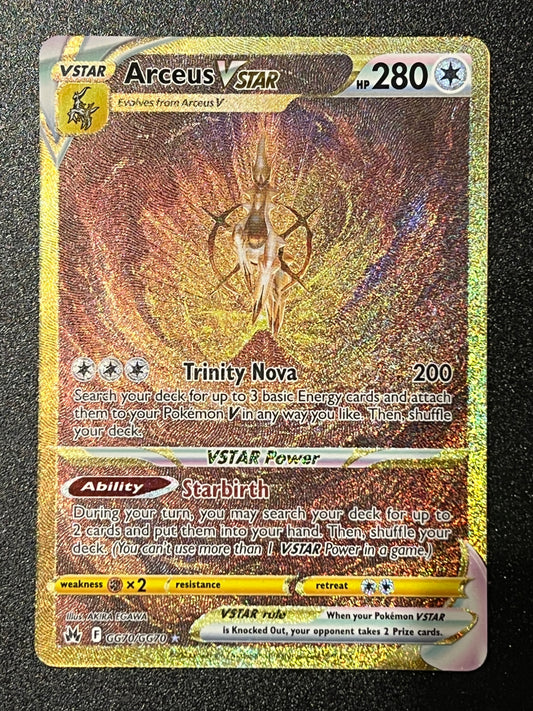 GG70/GG70 Arceus VStar - Pokémon Crown Zenith Gold Secret Rare