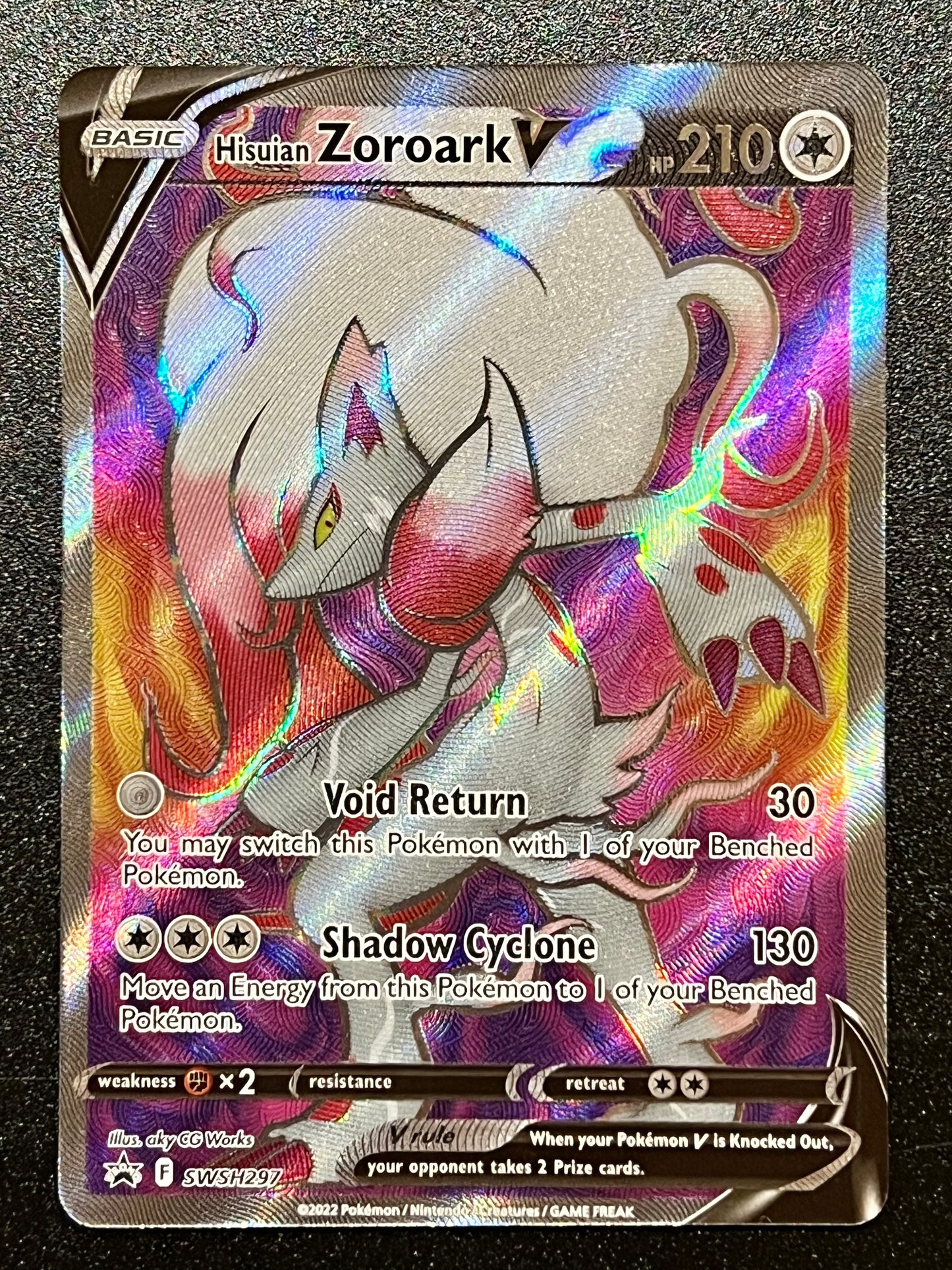 Hisuian Zoroark V - SWSH297 Holo Promo Black Star