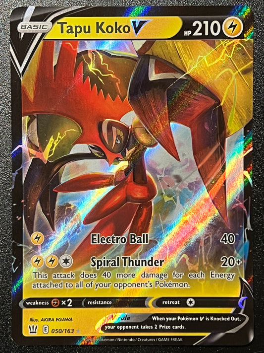 050/163 Tapu Koko V - Pokémon Battle Styles Ultra Rare