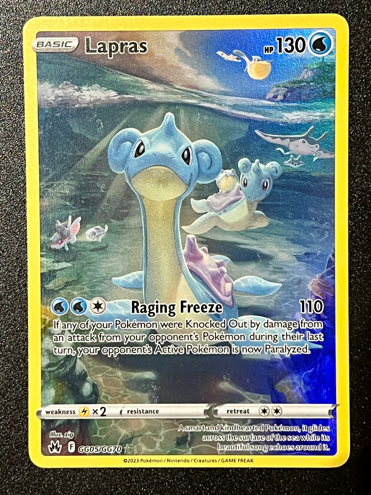 GG05/GG70 Lapras - Pokémon Crown Zenith Holo Rare