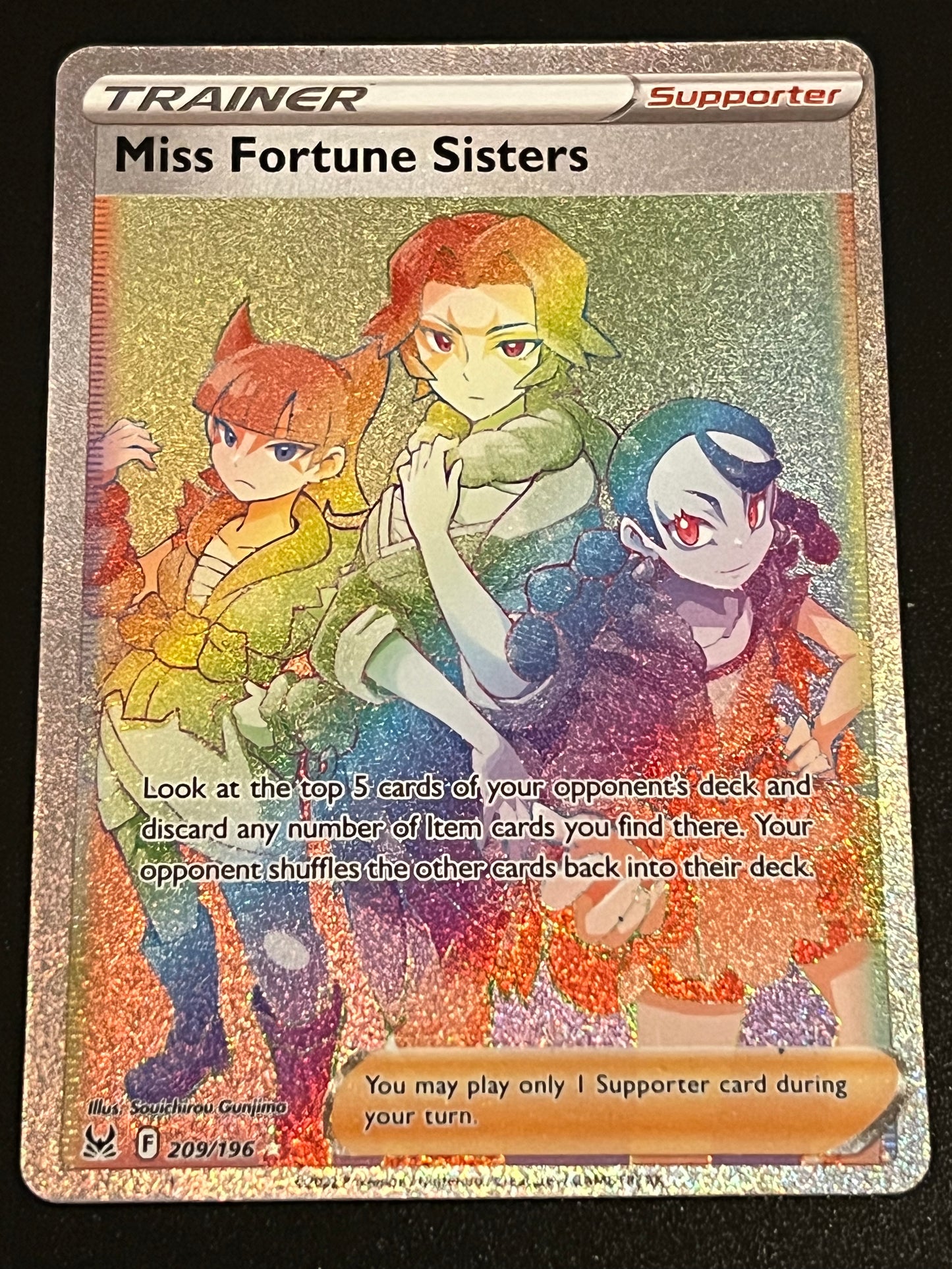 Miss Fortune Sisters - 209/196 Lost Origin Rainbow Rare