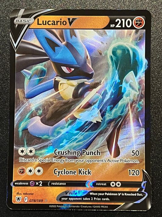 Lucario V - 078/189 Astral Radiance Rare Holo