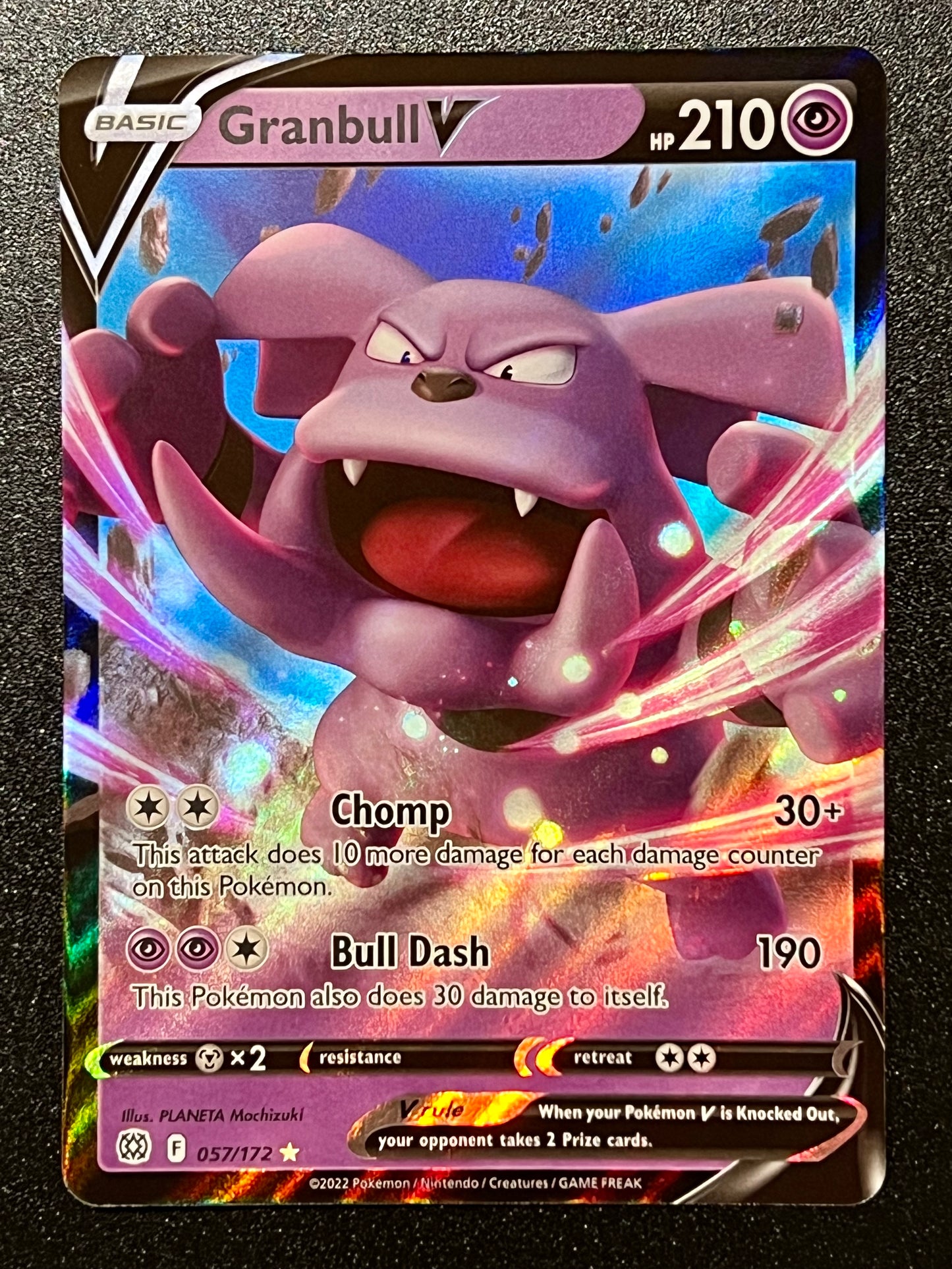 Granbull V - 057/172 Brilliant Stars Rare Holo V