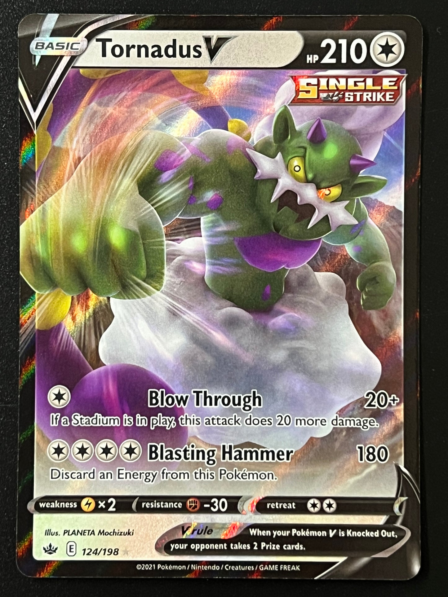 Tornadus V - 124/198 Chilling Reign Rare Holo V