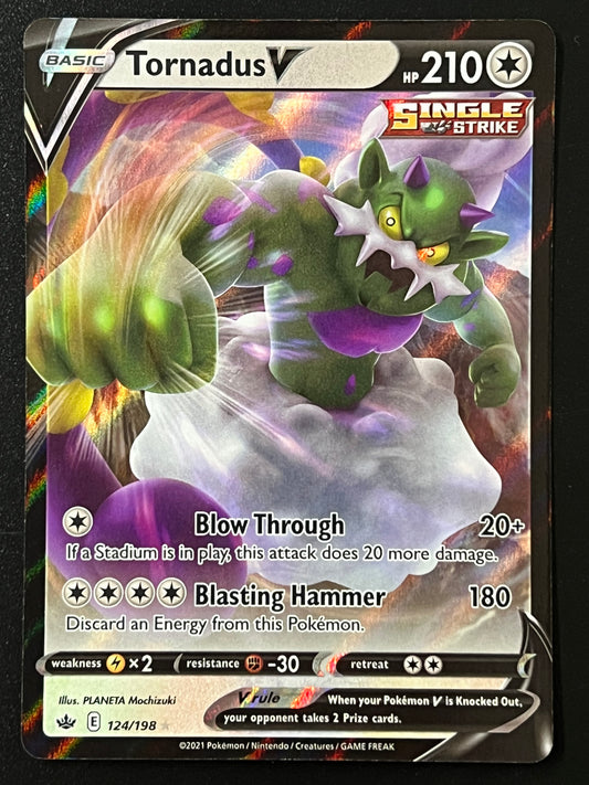 124/198 Tornadus V - Pokémon Chilling Reign Ultra Rare