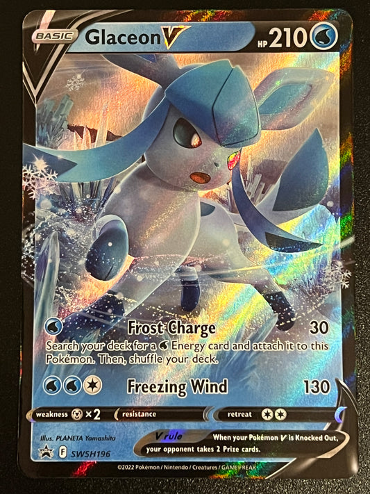 Glaceon V - SWSH196 Holo Promo Black Star