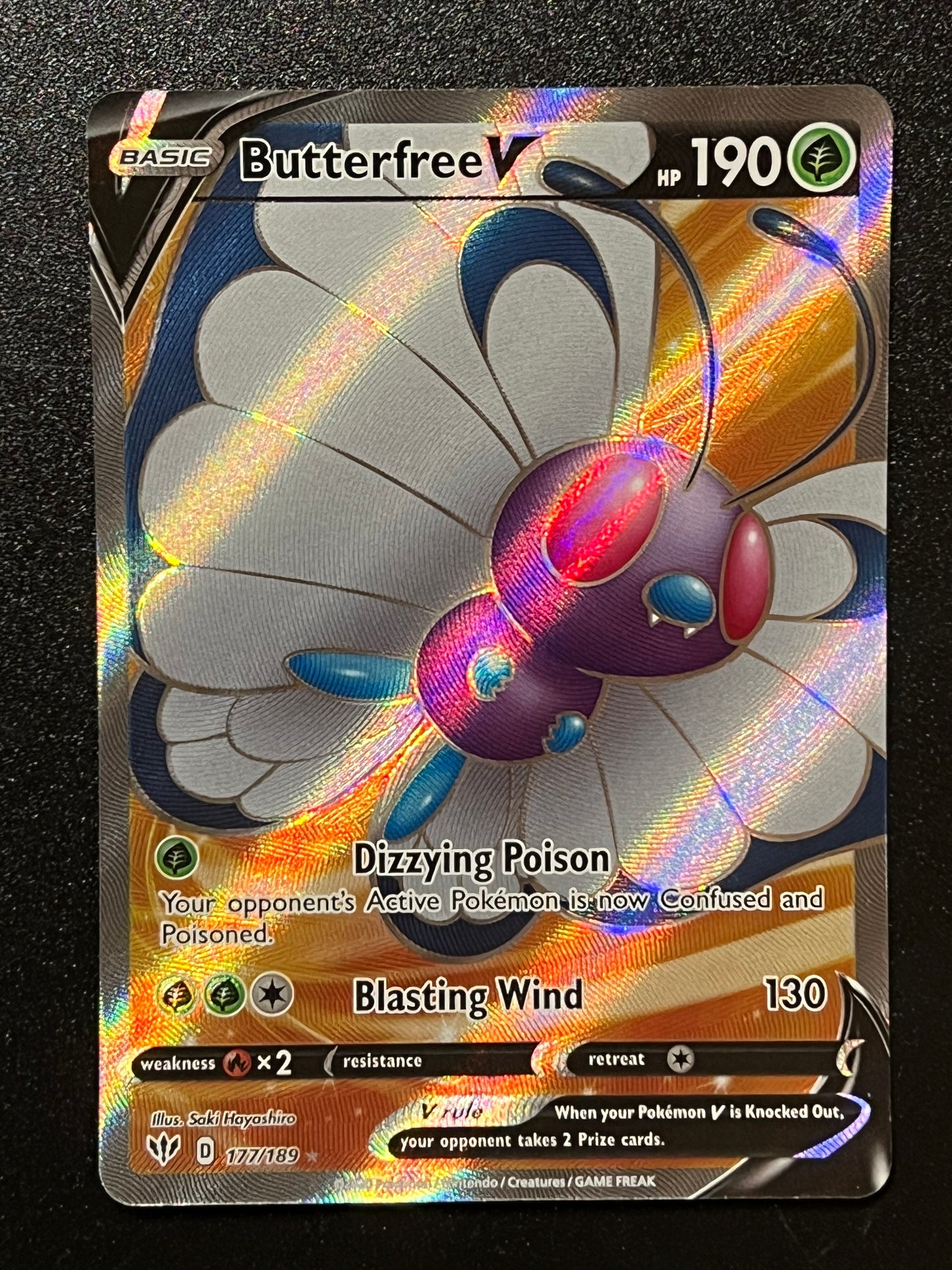 177/189 Butterfree V - Pokémon Darkness Ablaze Full Art