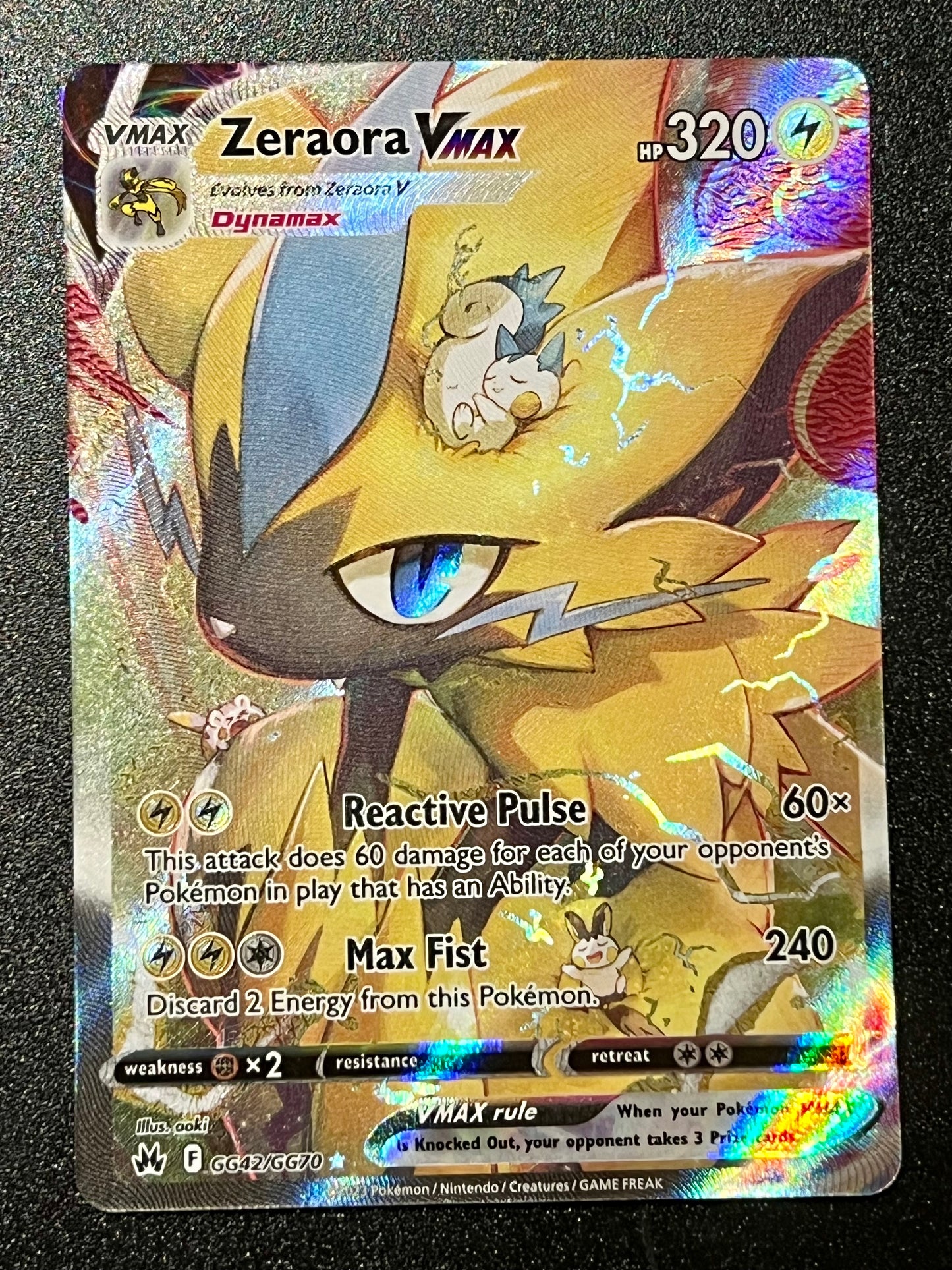 GG42/GG70 Zeraora VMax - Pokémon Crown Zenith Ultra Rare