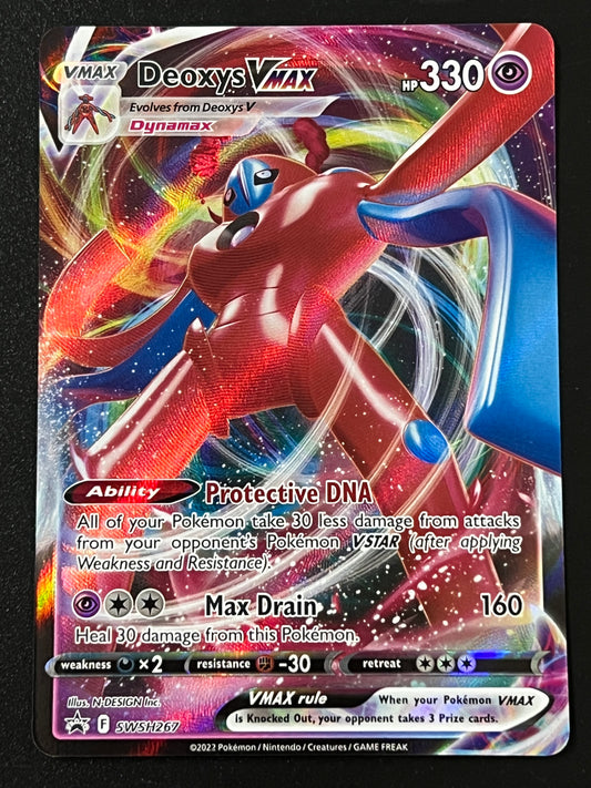 Deoxys Vmax - SWSH267 Holo Promo Black Star