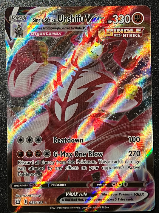 086/163 Single Strike Urshifu VMax - Pokémon Battle Styles Ultra Rare